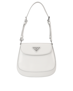 Mini Cleo Flap, Leather, White, 7/D, DB/E, 2*